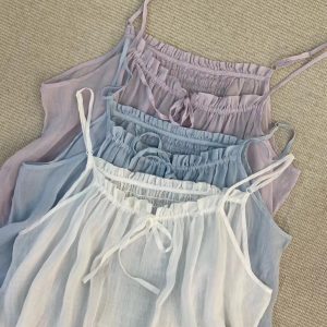 Ramie Sundress: Adjustable Strap Summer Dress